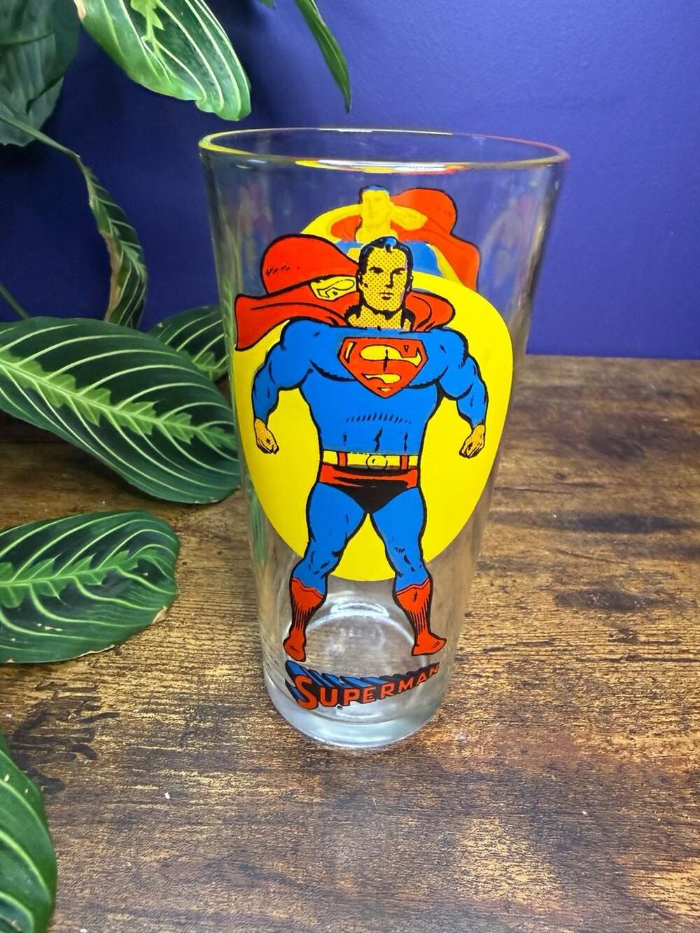 Vintage 1976 Pepsi Super Series DC Comics Superman Collector Glass